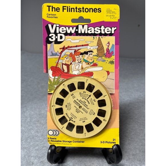 Vintage 1987 The Flintstones View-Master 3-D Reels Set Original Packaging - Picture 1 of 5